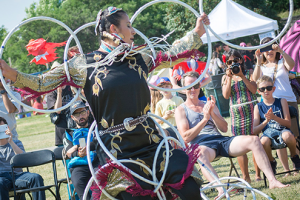 9809-indigenous-arts-festival-banner Lisa Odjig of the Ojibwe Nation, two time world champion Hoop Dancer, performs at the 2016 Indigenous Arts Festival.